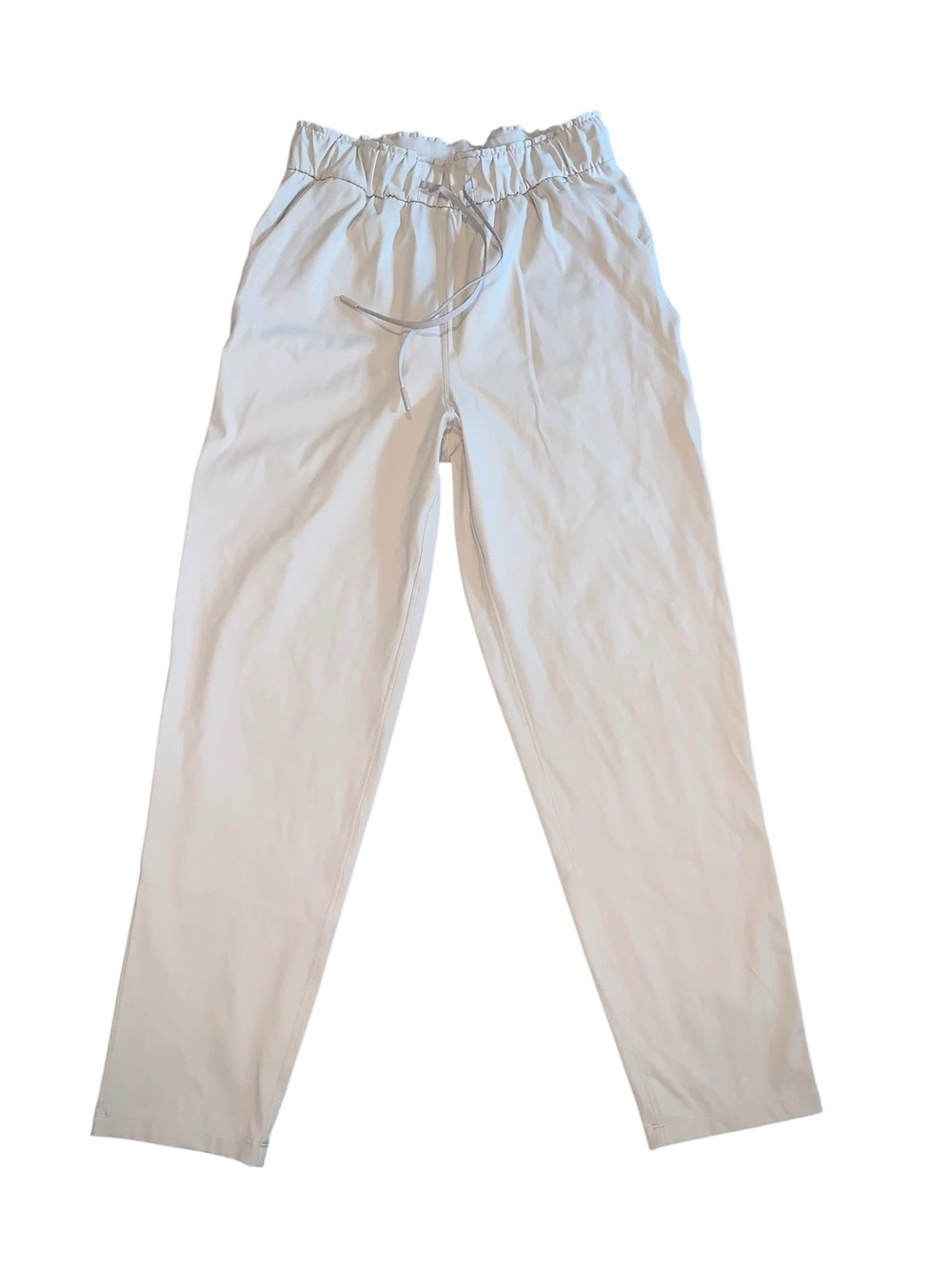 Lululemon Women’s Beige Taupe Performance Athletic Pants Size 6 Drawstring